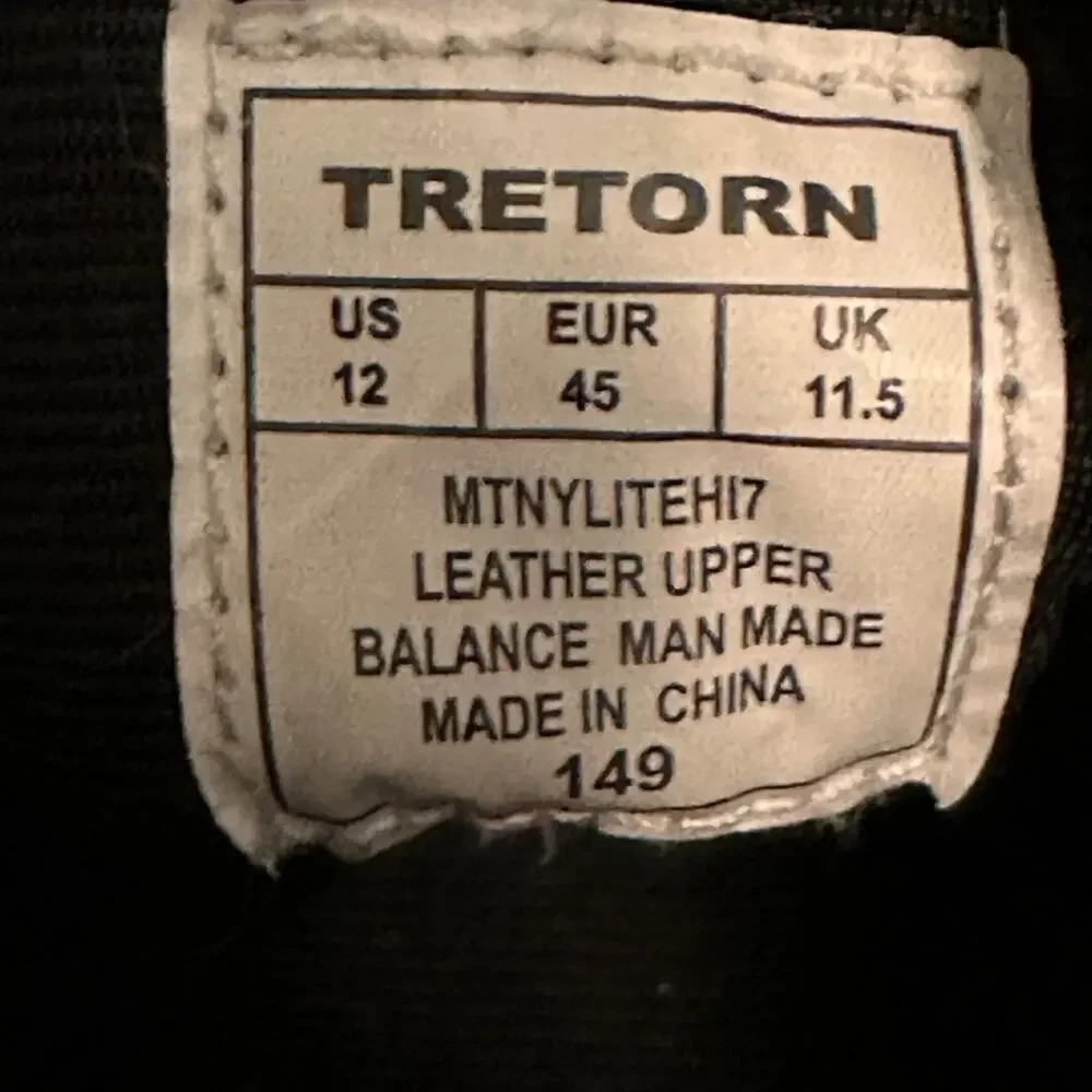 Tretorn Mens Nylite Hi Size 12